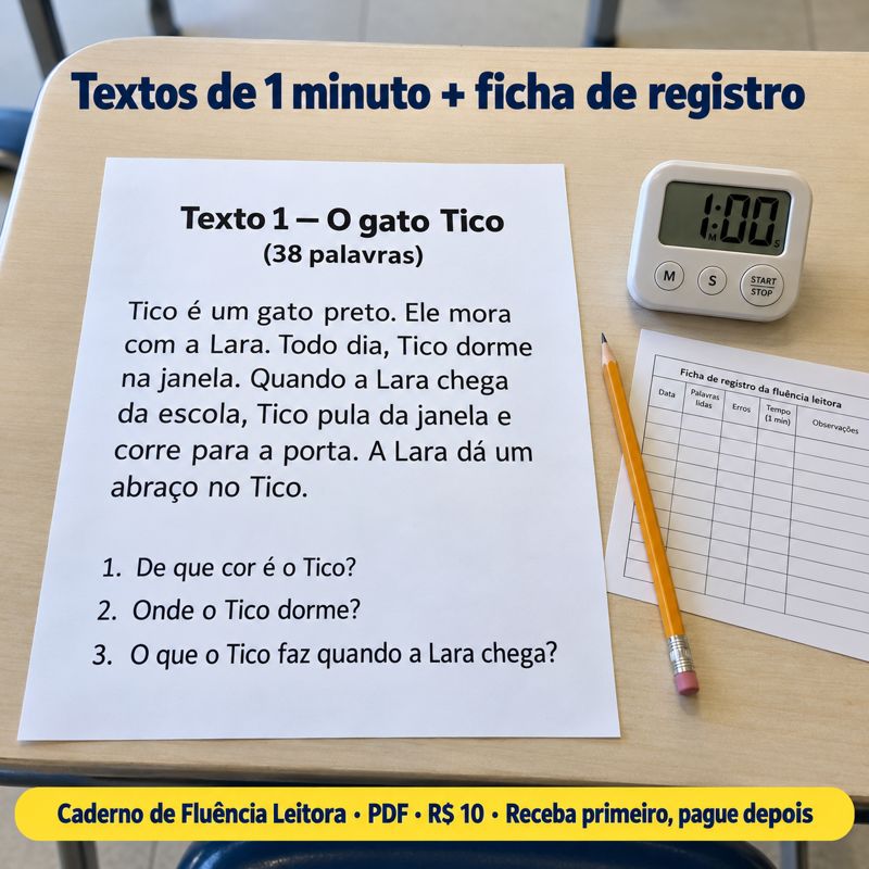 Página de exemplo do material